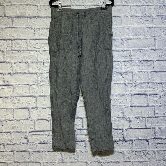 Athleta 100% linen ankle pants size 2 - Picture 4 of 13